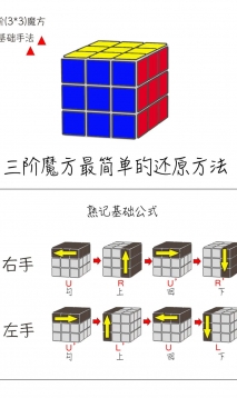 30分钟学会三阶魔方，最简单的三阶魔方还原教程：图文+视频教程